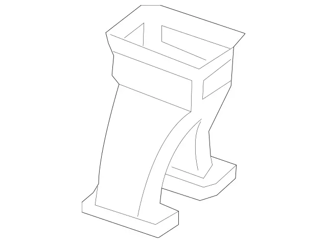 1668310000 - Heating and Ventilation: Air Duct for Mercedes-Benz: GL350, GL450, GL550, GL63 AMG, GLE300d, GLE350, GLE400, GLE43 AMG, GLE450 AMG, GLE550e, GLE63 AMG, GLE63 AMG S, GLS350d, GLS450, GLS550, GLS63 AMG, ML250, ML350, ML400, ML550, ML63 AMG Image image