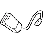 DB5Z7860045ED - Electrical: Outer Buckle for Lincoln: MKX Image