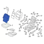 LB5Z7866601BB - Body: Seat Back Cover for Ford: Explorer, Police Interceptor Utility Image