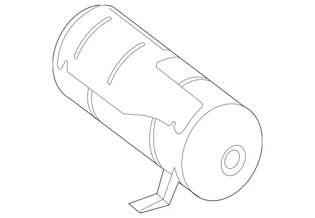 1663200215 - Springs, Suspension and Hydraulic Components: Pressure Reservoir for Mercedes-Benz: GL350, GL450, GL550, GL63 AMG, GLS350d, GLS450, GLS550, GLS63 AMG Image image