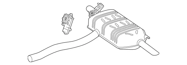 2474902306 - Exhaust System: Exhaust System for Mercedes-Benz Image