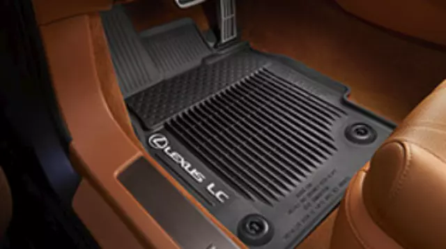 PT9081121020 - Interior: All Weather Floor Liners - Black for Lexus: LC500, LC500h Image