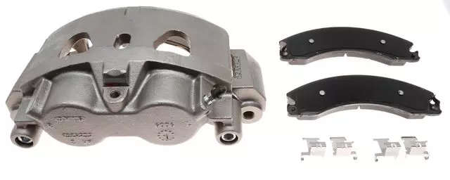 Front Disc Brake Caliper Assembly with Ceramic Pads (Loaded Coated), Remanufactured - GM (19428834)
