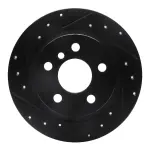 63332016L - : DFC Brake Rotor - Drilled and Slotted - Black for DYNAMIC FRICTION Image