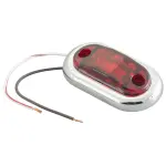450025 - : 2 1/2" Oval LED Clearance Marker Lights, w/ Chrome Bezel for Grote Lighting Image