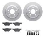 461231073 - : DFC Geospec Rotors with EURO 5000 Ceramic Brake Pads includes Hardware for DYNAMIC FRICTION Image