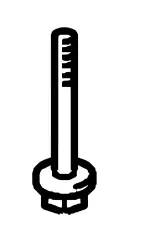 9011916024 - : Front Suspension Cross-Member Mount Bolt for Toyota Image