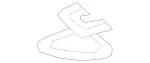 99680011164 - Trim and Lining: Mounting Plate for Mercedes-Benz Image