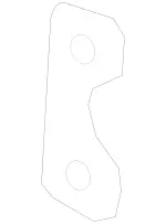 4637232500 - Front Door: Compensating Plate for Mercedes-Benz Image