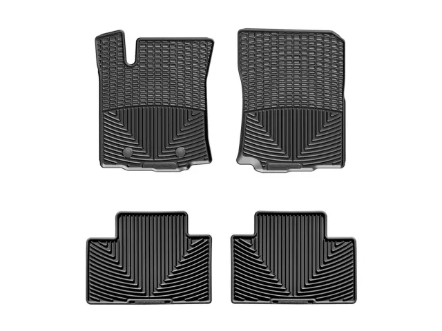 W377W136 - : Black All Weather Floor Mats, Front &amp; 2nd Row for WeatherTech Image