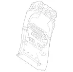 16791031028U04 - Body: Seat Back Panel for Mercedes-Benz Image