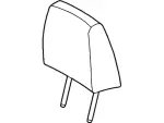 CE9Z74611A08B - Body: Headrest, Outer for Lincoln: MKT Image