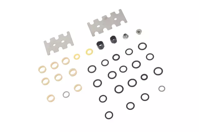 17113205 - : Fuel Injector O-Ring Kit with Brackets for Cadillac: Escalade | Chevrolet: Astro, Blazer, C1500, C2500, C3500, C3500HD, Express 1500, Express 2500, Express 3500, K1500 Pickup, K2500 Pickup, K3500 Pickup, P30, S10, Silverado 1500, Silverado 1500 Classic, Suburban C1500, Suburban C2500, Suburban K1500, Suburban K2500, Tahoe | GMC: C1500 Pickup, C2500 Pickup, C3500 Pickup, C3500HD, Jimmy, K1500 Pickup, K2500 Pickup, K3500 Pickup, P3500, Safari, Savana 1500, Savana 2500, Savana 3500, Sierra 1500, Sierra 1500 Classic, Sonoma, Suburban C1500, Suburban C2500, Suburban K1500, Suburban K2500, Yukon | Oldsmobile: Bravada Image