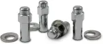 84187B - : SST Closed End 13/16" Hex 1/2"-20 Chrome Pack of 4 Lug Nuts and 4 Washers for Gorilla Automotive Image