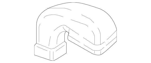 2138313000 - Heating and Ventilation: Air Duct for Mercedes-Benz: AMG GT 43, AMG GT 53, AMG GT 63, AMG GT 63 S, AMG GT 63 S E Performance, CLS450, CLS53 AMG, E300, E350, E400, E43 AMG, E450, E53 AMG, E63 AMG S Image image
