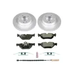 ESK5981 - : Genuine Geomet Coated Rotors, ECE-R90 Brake Pads + Hardware Kit for PowerStop Image