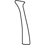 2W7Z54243B01AAA - Body: Body B-Pillar Molding for Ford: Crown Victoria Image