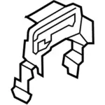 GT4Z5804604A - : 2015-2024 Ford Edge - Hinge for Ford: Edge Image