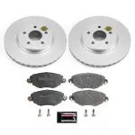 ESK1373 - : Genuine Geomet Coated Rotors, ECE-R90 Brake Pads + Hardware Kit for PowerStop Image