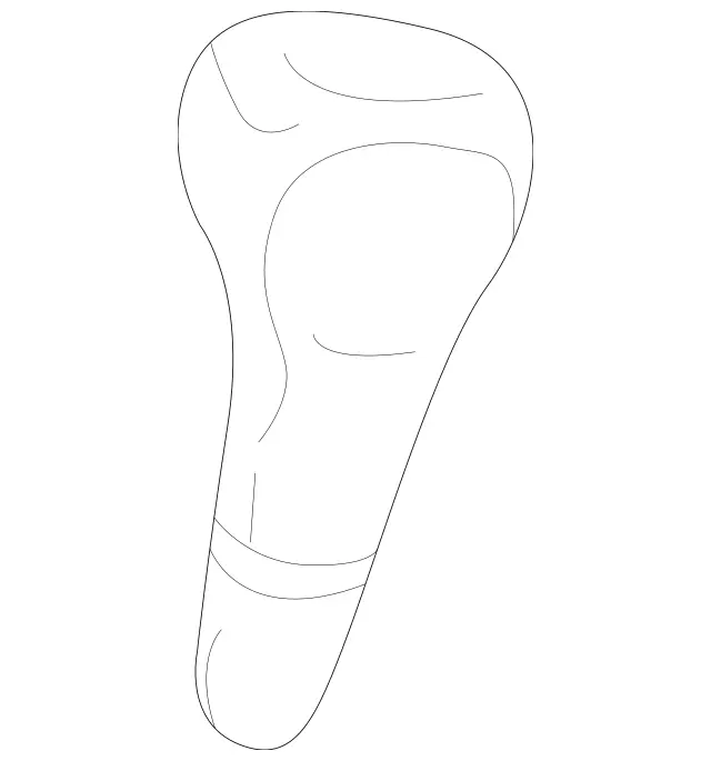 2022671510 - Transmission: Selector Lever Handle for Mercedes-Benz: 300SD, 400SE, 400SEL, 500SEL, 500SL, CLK430, E420, E430, ML320, ML430, S420 Image image