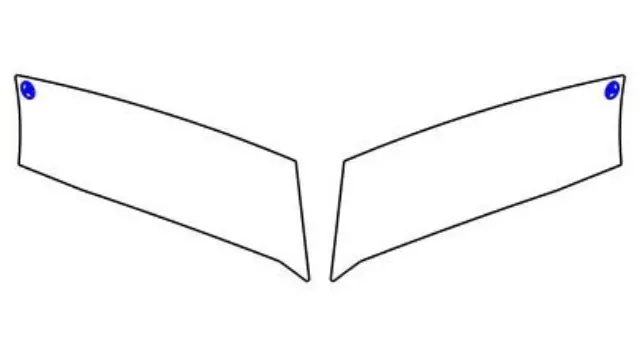 PT90702140FF - Serviceable Components: Paint Protection Film for Toyota Image