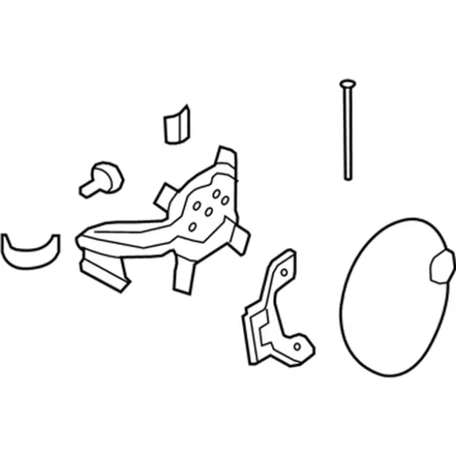 7T4Z78405A26C - Body: Fuel Door for Ford: Edge | Lincoln: MKX Image