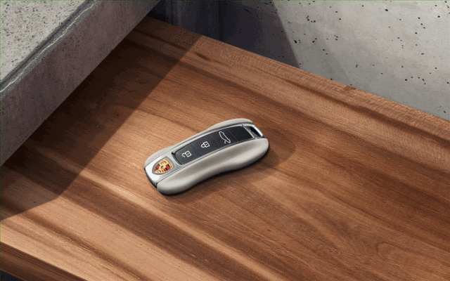 Leather Vehicle Key Cap - Meranti Brown - Porsche (971-044-930-OZ5)