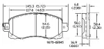 13057333 - Brake: Disc Brake Pad Set for OmniParts Image