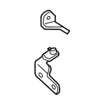 JX7Z5822810A - Body: Lower Hinge for Ford: Bronco Sport, Escape, Maverick, Mustang Mach-E | Lincoln: Corsair Image
