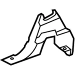 AE9Z7467461FA - Body: Latch Cover for Ford: Explorer, Police Interceptor Utility Image