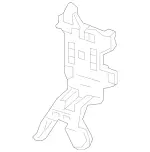 2135451140 - : Control Module Bracket for Mercedes-Benz Image