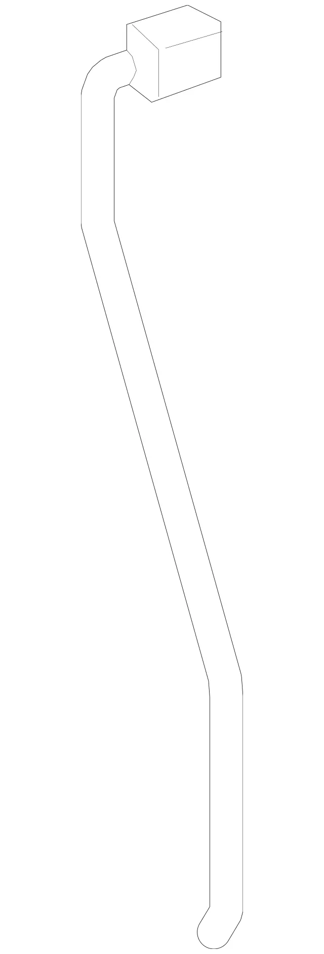 9067600840 - Body: Lower Latch Link for Mercedes-Benz: Sprinter 2500, Sprinter 3500 Image image