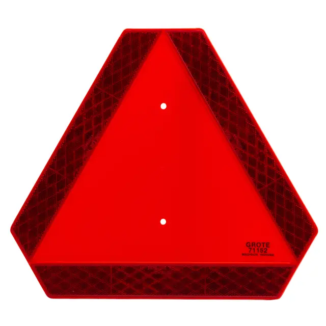 71152 - : Slow-Moving Vehicle Emblem, Orange/Red for Grote Lighting Image