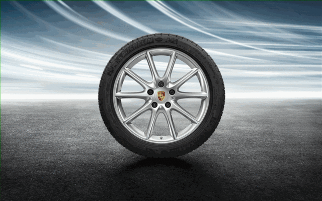9Y0044615B - Wheels: 20-Inch Cayenne Design Winter Wheel-And-Tire for Porsche: Cayenne Image