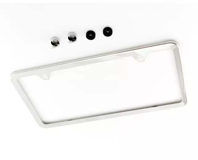 License Plate Frame - Slim - Polished - Volkswagen (ZVW-355-001)