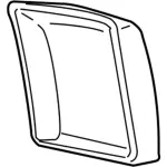 FL7Z7806024AG - Body: Compartment Door for Lincoln: Navigator Image