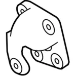 BB5Z6E042C - : Mount Bracket for Ford: Explorer, Special Service Police Sedan, Taurus Image