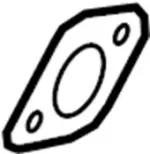 20692JF00C - : Muffler W/Tailpipe Gasket for INFINITI: JX35, QX50, QX55, QX60 Image