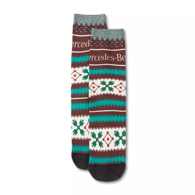 Mer Holiday Sweater Socks Red - Mercedes-Benz (1520685-00)