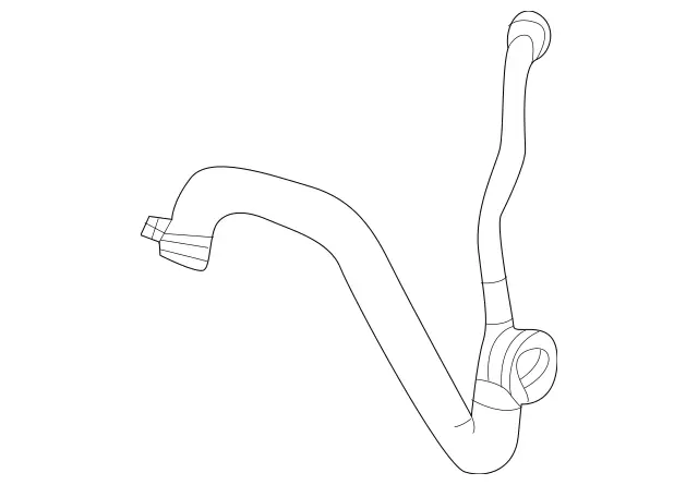 1665008875 - Radiator: Coolant Hose for Mercedes-Benz: GL450, GLE400, GLE43 AMG, GLE450 AMG, GLS450, ML400 Image image