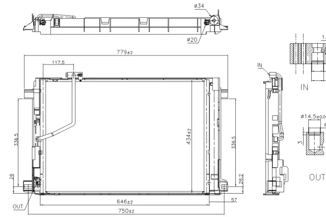 941293 - Air Conditioning &amp; Heat: Nissens A/C Condenser and Receiver Drier Assembly for NISSENS Image