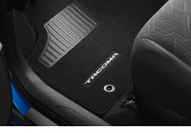 PT2063516420 - : Tacoma D-Cab Floor Mats Black for Toyota: Tacoma Image