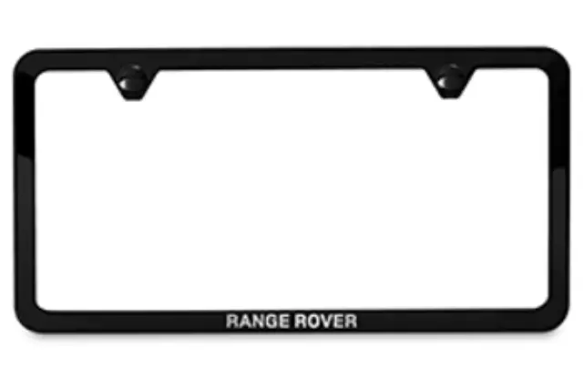VPLCY0101 - Exterior: License Plate Frame, Slimline, Range Rover for Land Rover: Discovery, Discovery Sport, Range Rover, Range Rover Evoque, Range Rover Sport, Range Rover Velar Image