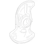 2044202644 - : 2008-2020 Mercedes-Benz - Brake Cover Plate for Mercedes-Benz: C250, C300, C350, E550, SLC300, SLK250, SLK300, SLK350, SLK55 AMG Image