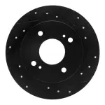 63367036R - : DFC Brake Rotor - Drilled and Slotted - Black for DYNAMIC FRICTION Image