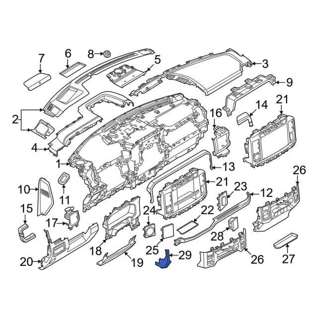 PC3Z2604567AB - Body: Side Panel for Ford: F-250 Super Duty, F-350 Super Duty, F-450 Super Duty Image