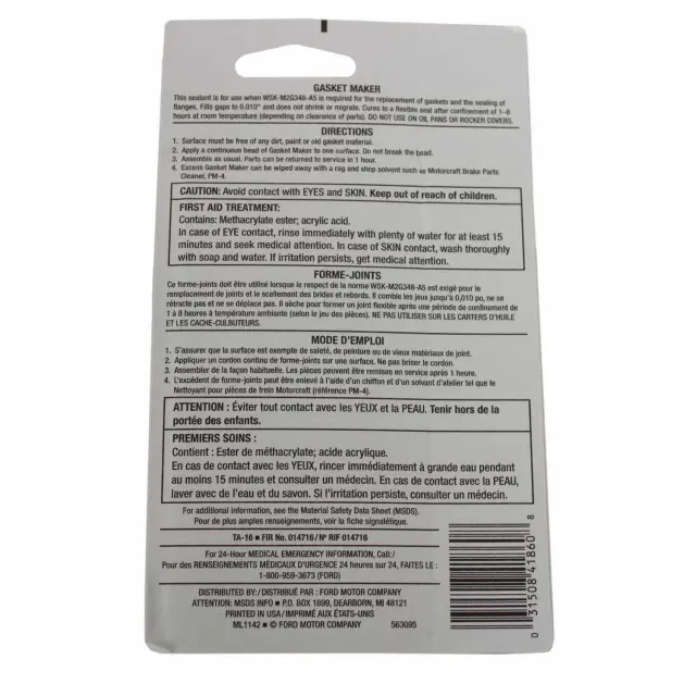 TA16 - : Gasket Maker for Ford Image