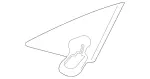 21981002156300 - Body: Mirror Base for Mercedes-Benz Image