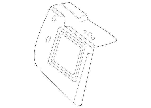 2136461900 - Rear End: Gusset Sheet for Mercedes-Benz: CLS450, CLS53 AMG, E300, E350, E43 AMG Image image