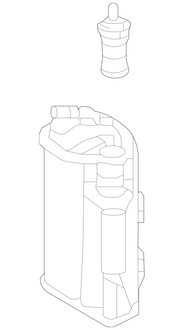 221470025964 - Fuel System: Activated Charcoal Filter for Mercedes-Benz Image